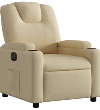 Relaxsessel Elektrisch Creme Stoff