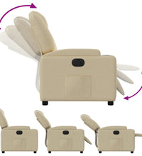 Relaxsessel Elektrisch Creme Stoff