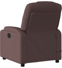 Massagesessel Elektrisch Dunkelbraun Stoff