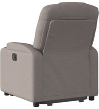 Relaxsessel mit Aufstehhilfe Taupe Stoff