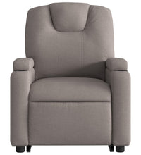 Relaxsessel mit Aufstehhilfe Taupe Stoff