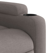 Relaxsessel mit Aufstehhilfe Taupe Stoff