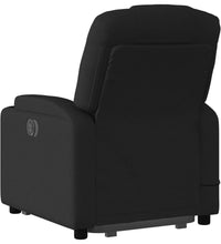 Massagesessel mit Aufstehhilfe Schwarz Stoff