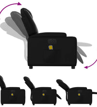 Massagesessel Elektrisch Schwarz Kunstleder