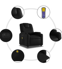 Massagesessel Elektrisch Schwarz Kunstleder