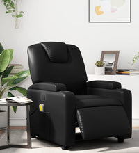 Massagesessel Elektrisch Schwarz Kunstleder