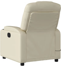 Massagesessel Elektrisch Creme Kunstleder