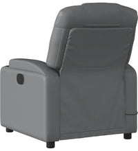 Massagesessel Elektrisch Grau Kunstleder