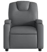 Massagesessel Elektrisch Grau Kunstleder
