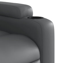 Massagesessel Elektrisch Grau Kunstleder