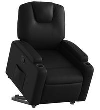 Relaxsessel mit Aufstehhilfe Schwarz Kunstleder
