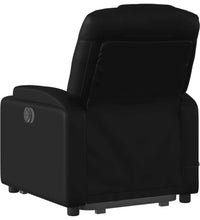 Massagesessel mit Aufstehhilfe Schwarz Kunstleder