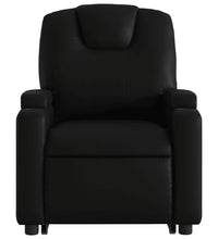 Massagesessel mit Aufstehhilfe Schwarz Kunstleder