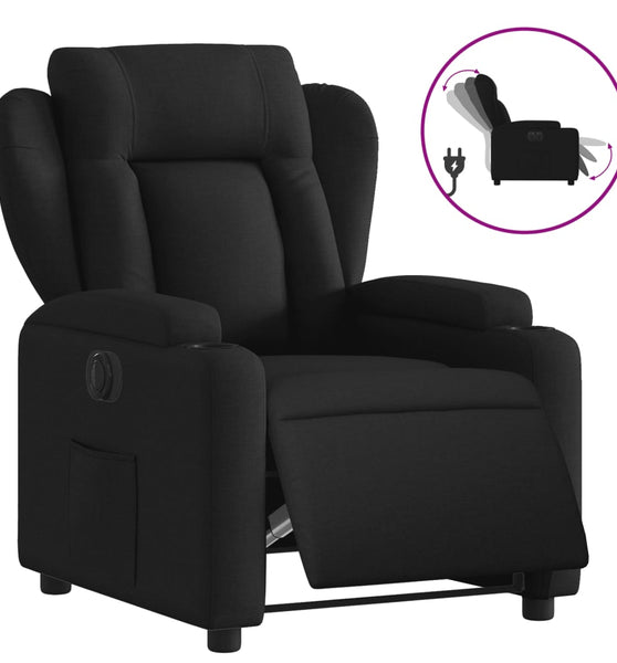 Relaxsessel Elektrisch Schwarz Stoff
