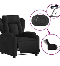 Relaxsessel Elektrisch Schwarz Stoff