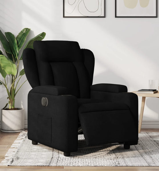 Relaxsessel Elektrisch Schwarz Stoff