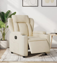 Relaxsessel Elektrisch Creme Stoff