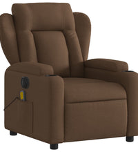 Massagesessel Elektrisch Braun Stoff