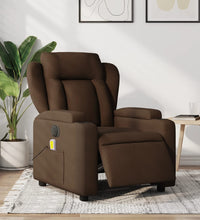 Massagesessel Elektrisch Braun Stoff