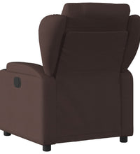 Massagesessel Elektrisch Dunkelbraun Stoff