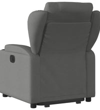 Relaxsessel mit Aufstehhilfe Dunkelgrau Stoff