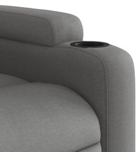 Relaxsessel mit Aufstehhilfe Dunkelgrau Stoff