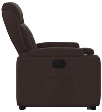 Relaxsessel mit Aufstehhilfe Dunkelbraun Stoff