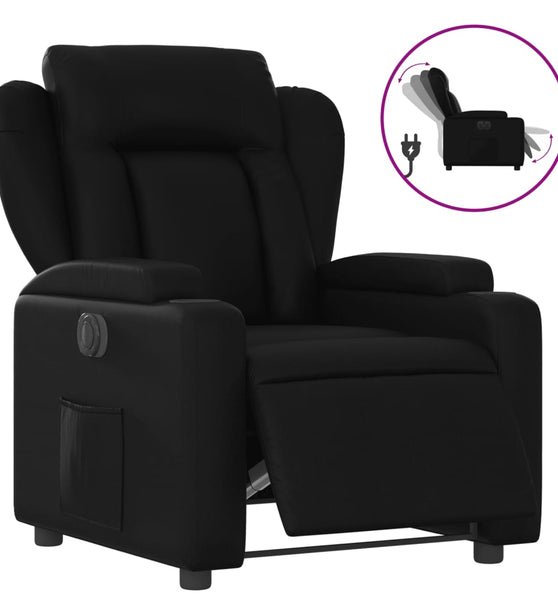 Relaxsessel Elektrisch Schwarz Kunstleder