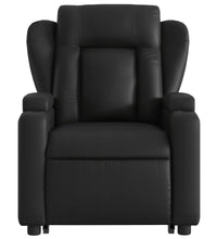 Relaxsessel mit Aufstehhilfe Schwarz Kunstleder
