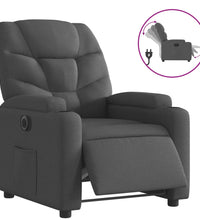 Relaxsessel Elektrisch Dunkelgrau Stoff