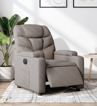 Relaxsessel Elektrisch Taupe Stoff