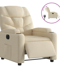 Relaxsessel Elektrisch Creme Stoff