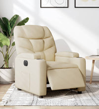 Relaxsessel Elektrisch Creme Stoff