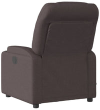 Massagesessel Elektrisch Dunkelbraun Stoff