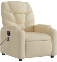 Massagesessel Elektrisch Creme Stoff