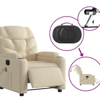 Massagesessel Elektrisch Creme Stoff
