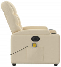 Massagesessel Elektrisch Creme Stoff