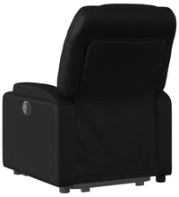 Relaxsessel mit Aufstehhilfe Schwarz Kunstleder