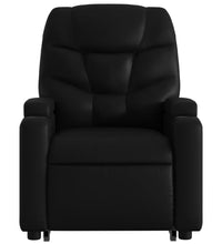 Relaxsessel mit Aufstehhilfe Schwarz Kunstleder