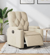 Relaxsessel Elektrisch Creme Stoff