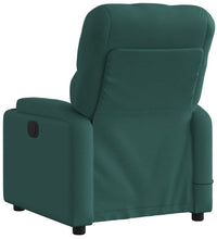 Massagesessel Elektrisch Dunkelgrün Stoff