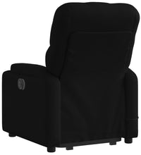 Massagesessel mit Aufstehhilfe Schwarz Stoff