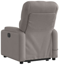 Massagesessel mit Aufstehhilfe Taupe Stoff