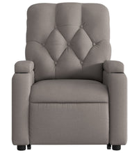 Massagesessel mit Aufstehhilfe Taupe Stoff