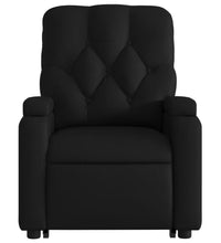 Relaxsessel mit Aufstehhilfe Schwarz Kunstleder
