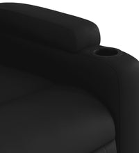 Relaxsessel mit Aufstehhilfe Schwarz Kunstleder