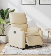 Relaxsessel Elektrisch Creme Stoff