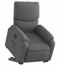 Relaxsessel mit Aufstehhilfe Dunkelgrau Stoff