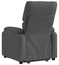 Relaxsessel mit Aufstehhilfe Dunkelgrau Stoff