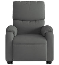 Relaxsessel mit Aufstehhilfe Dunkelgrau Stoff